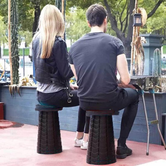 Inklapbare verstelbare telescopische visstoel/kruk 180 kg