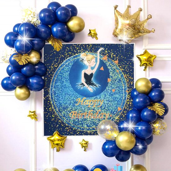 39 delig verjaardagset - Thema: Klassieke dansende prinses - Versiering voor feestjes, verjaardag - feestdecoratie