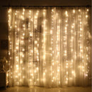 LED-lichtgordijn - Decoratief Gordijn met 300 LED's - Waterdicht - 8 Modi Afstandsbediening met USB-aansluiting voor Binnen en Buiten - 3m x 3m