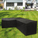 Premium Waterdichte Hoekbankhoes - 210D Oxford Stof, UV-bestendig, Sneeuw- en Winddicht - Geschikt voor Buitenmeubilair - 222 x 286 x 82 cm