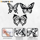 Metalen Vlinder Wanddecoratie 3-pack – Modern Zwart – Binnen & Buiten – 3D Effect – Uniek Design – afbeelding 19