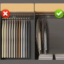 Ruimtebesparende Kledinghanger - Kledinghangers - Kapstok - Broekhanger - Antislip - Zwart - 6 Haken