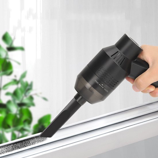 Wireless Mini Vacuum Cleaner -toetsenbord reiniger- Krachtige zuigkracht - Lange batterijduur - Verschillende mondstukken -zwart