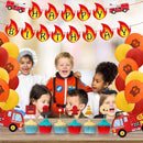48 delig verjaardagset - Thema:  brandweer wagen - Versiering voor feestjes, verjaardag - feestdecoratie