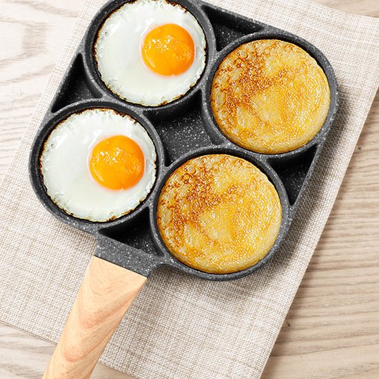 Omelet pan-Mini Pannenkoekenpan-Pancake Pan-Anti aanbaklaag