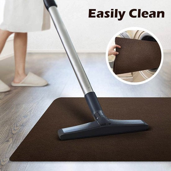 Bureaustoel Mat met Antislip onderzijde- vloerbeschermer -90*120 CM-bruin