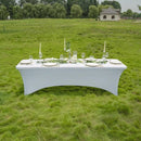 Elastisch tafelkleed rechthoek 183×76×76 cm wit