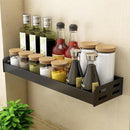 Kruidenrek opbergrek RVS, muurmonteerd, 50x13x6 cm