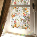 Verduisterende Raamfolie Bloemen – 40x100 cm – Privacy Glasfolie – Statisch Zelfklevend – Decoratief & Herbruikbaar