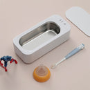 TDR - Mini ultrasoon reiniger - 360 graden reiniging, hoogfrequente trillingen, zonder schurende materialen of chemische middelen, licht van gewicht, waterreservoir met capaciteit van 350 ml