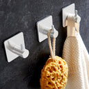 8 stuks Zelfklevende RVS Haken - Modern, Sterk & Roestvrij - Ideaal voor Badkamer en Keuken - Geen Boren Nodig 4,5*3cm-zilver