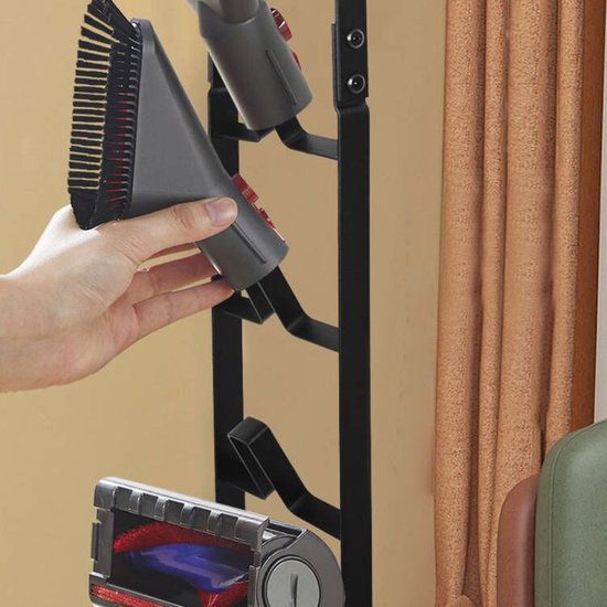 TDR - Stofzuiger Opbergrek - houder - Geschikt voor Dyson V6 V7 V8 V10 V11 V12 V15-zwart