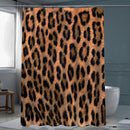 Waterdicht douchegordijn met luipaardprint - - Luxe Uitstraling, Uitstekende Waterbestendigheid - Hoogwaardig, Extra Dik, Gemakkelijk te Installeren 180*200CM-zwart/goud