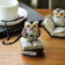Uil Ornament Hars Lezende Uil - Desktop Decoratie - Gedetailleerd Ontwerp