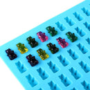 TDR-Gummy beer vorm  ijsblokjes-Siliconen mal + pipet -set van 4 (rood, blauw, groen, oranje)