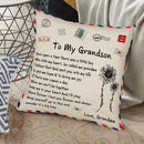 TDR Sierkussensloop 45x45 cm - 'To my grandson'