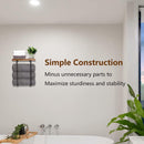 Handdoekrek met Houten Plank - Zwart, Stijlvol & Functioneel