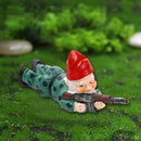 3delige Set Gedetailleerde Militaire Gevechtstuinkabouters i