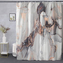 Waterdicht douchegordijn marmer geometrisch extra dik grijs