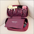 TDR-Multifunctionele lingerie/ondergoed tas - make-up tasje-toilettas- Bordeauxrood