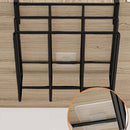 2-Lagen Luxe Hangend Keukenkast Rek - Zwart