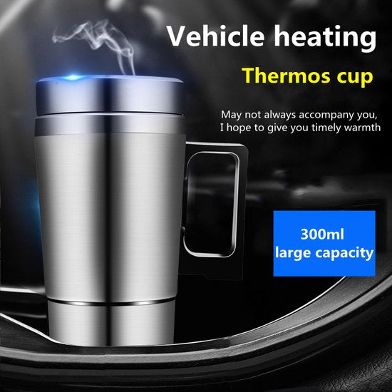 Automobielverwarmingsbeker - Houd je drankje warm tijdens het rijden -Auto Verwarming Cup Fles 12V / 300ML