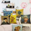 Sierkussensloop katoen/linnen 45x45 cm van Gogh Zonnebloemen