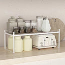 Multifunctioneel Kast Organizers-Keukenrek- Kruidenrek en pannenrek-keuekenkast-50.5x 21x 24CM wit