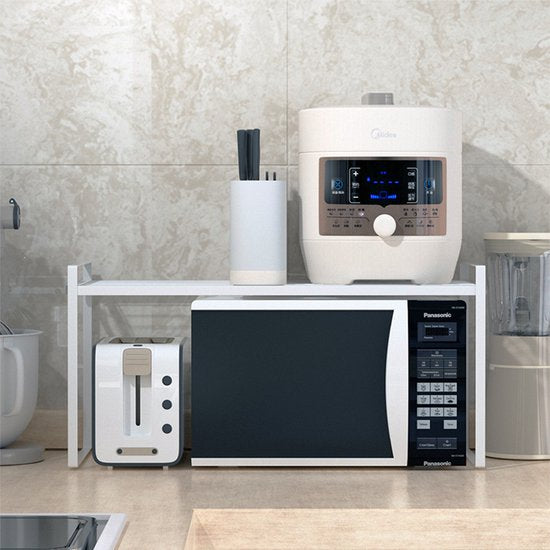 Multifunctioneel Kast Organizers-Keukenrek- Kruidenrek en pannenrek-keuekenkast-50.5x 21x 24CM wit