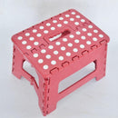 2 Stuks verdikt kunststof opvouwbaar krukje -Lichte Draagbare-Met Antislip Oppervlak-rood 29x22x22cm
