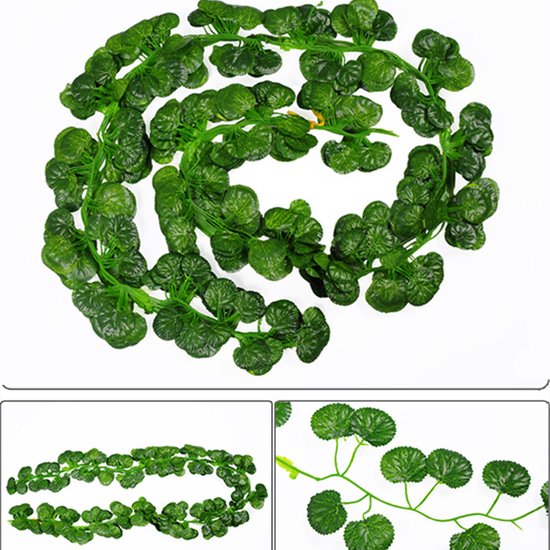 24 stuks* 2m x Klimop Slinger - Backdrop Decoratie Plant voor Huis en Tuin-Kunst Hangplant- Begonia-Klimop Kunstplanten voor Binnen en Buiten