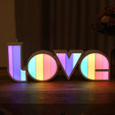 Xtraworks -LED decoratieve lamp LOVE-romantische viering-werkt op USB of batterij-kleurrijk