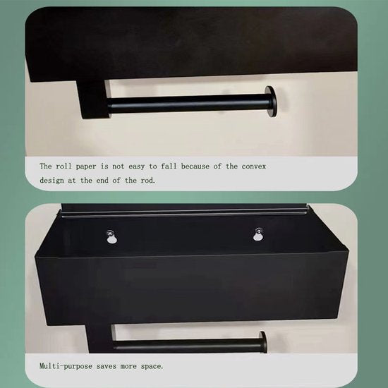 3-in-1 RVS Toiletrolhouders Zelfklevend-Vochtig Toiletpapier