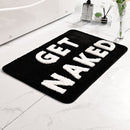 Luxe GET NAKED Antislip Badmat 50x80CM - Zwart