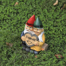 Romantische Kabouters met 'Forever' Hart - Charmante Tuindecoratie- Hars Tuinbeeldje10*6,5*13,5cm