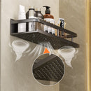 2x Multifunctionele Aluminium Wandplank 50cm - Zwart