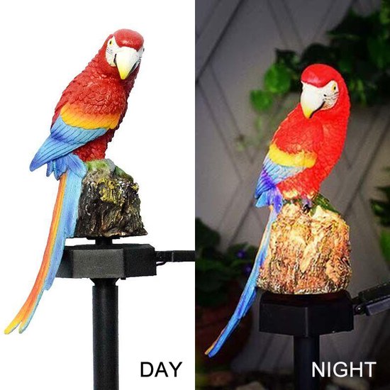 Zonne-energie Buitenlamp - Papegaai Fakkel
