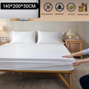 Matrashoes 140x200cm – Waterdicht, Ademend & Antibacterieel – Matrasbeschermer tegen Vloeistoffen & Allergieën – Wit