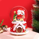 Magische Kerst Sneeuwbol met Muziek en Kleurrijke LED – Kerstman op Motor – Luxe Decoratie – Ø8 cm, Hoogte 14 cm