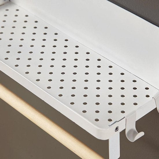 TDR - Multifunctioneel Ophangbaar Keukenrek of badrek- multifunctioneel organiser - 3 lagen Magnetisch - Wit