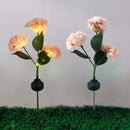 Hortensia Zonne-energie Terraslamp met Sensor - Roze