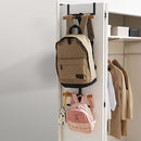Multifunctionele Deurhanger met Dubbele Laag - Perfect voor Rugzakken, Kleding en Hoeden-zwart