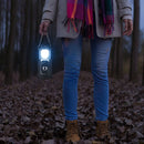 Xtraworks 2-in-1 Solar LED Campinglamp Lantaarn - Zwart