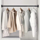 Uittrekbare Kledingkast Hanger- Garderobestang-douchegordijnstang-Verstelbaar van 90 tot 160 CM- draagvermogen 120 KG - zwart