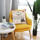 Sierkussensloop 45x45 cm - Cadeau voor vrouw - "To my wife"