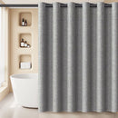 Hoogwaardig Waterdicht Douchegordijn 180×200 cm – Grijs – Met zilverkleurige Binnenringen