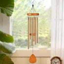 Waterdichte aluminium windgong voor buiten, goudkleurig, 65