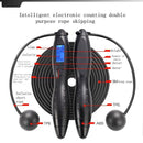 Digitale Springtouw met Verzwaarde TPE Ballen - Zwart