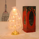 led kerstverlichting -tafellamp- kerstboom vorm lamp werkt op batterij -kerstversiering-gouden warm licht