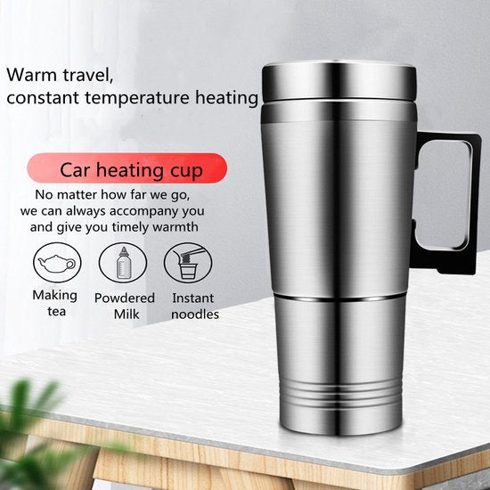 Automobielverwarmingsbeker - Houd je drankje warm tijdens het rijden -Auto Verwarming Cup Fles 12V / 300ML
